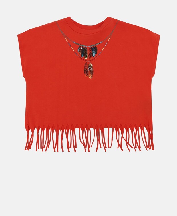 

Укороченная рубашка Marcelo Burlon County Of Milan, красный