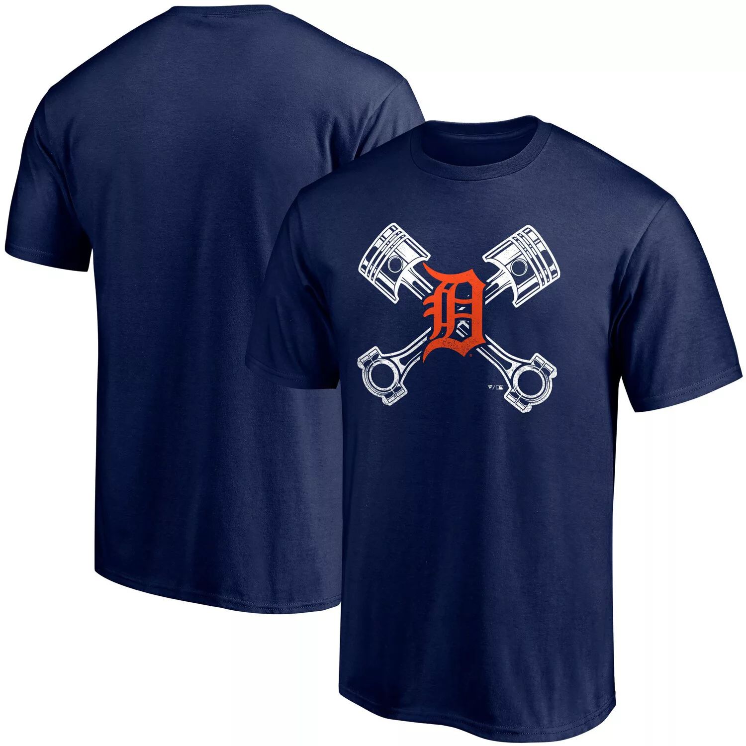 цена Мужская темно-синяя футболка с логотипом Fanatics Detroit Tigers Crossed Hometown Collection