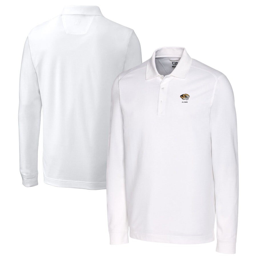 

Поло с длинным рукавом Cutter & Buck Missouri Tigers, белый