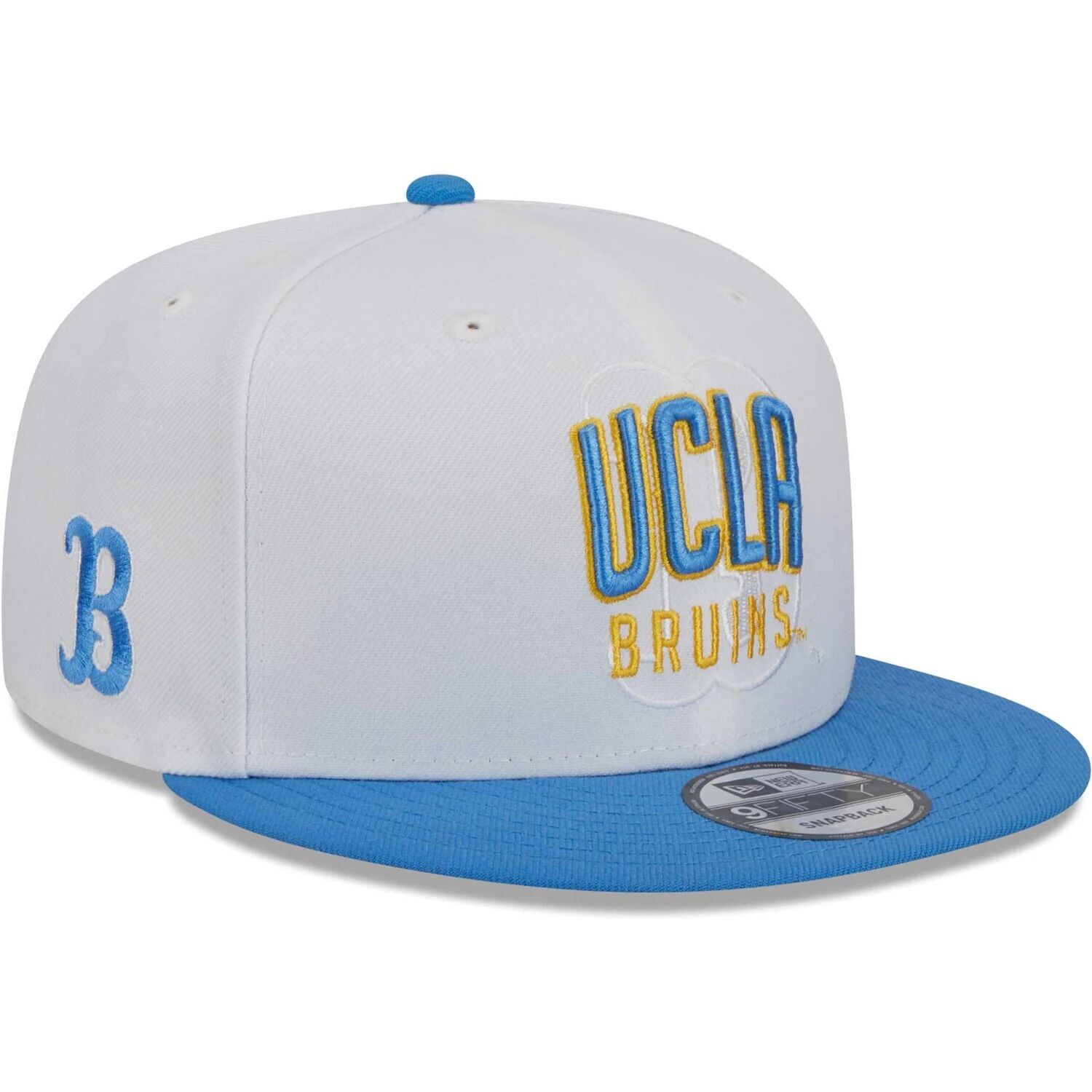 

Мужская двухцветная кепка New Era белого/синего цвета UCLA Bruins 9FIFTY Snapback