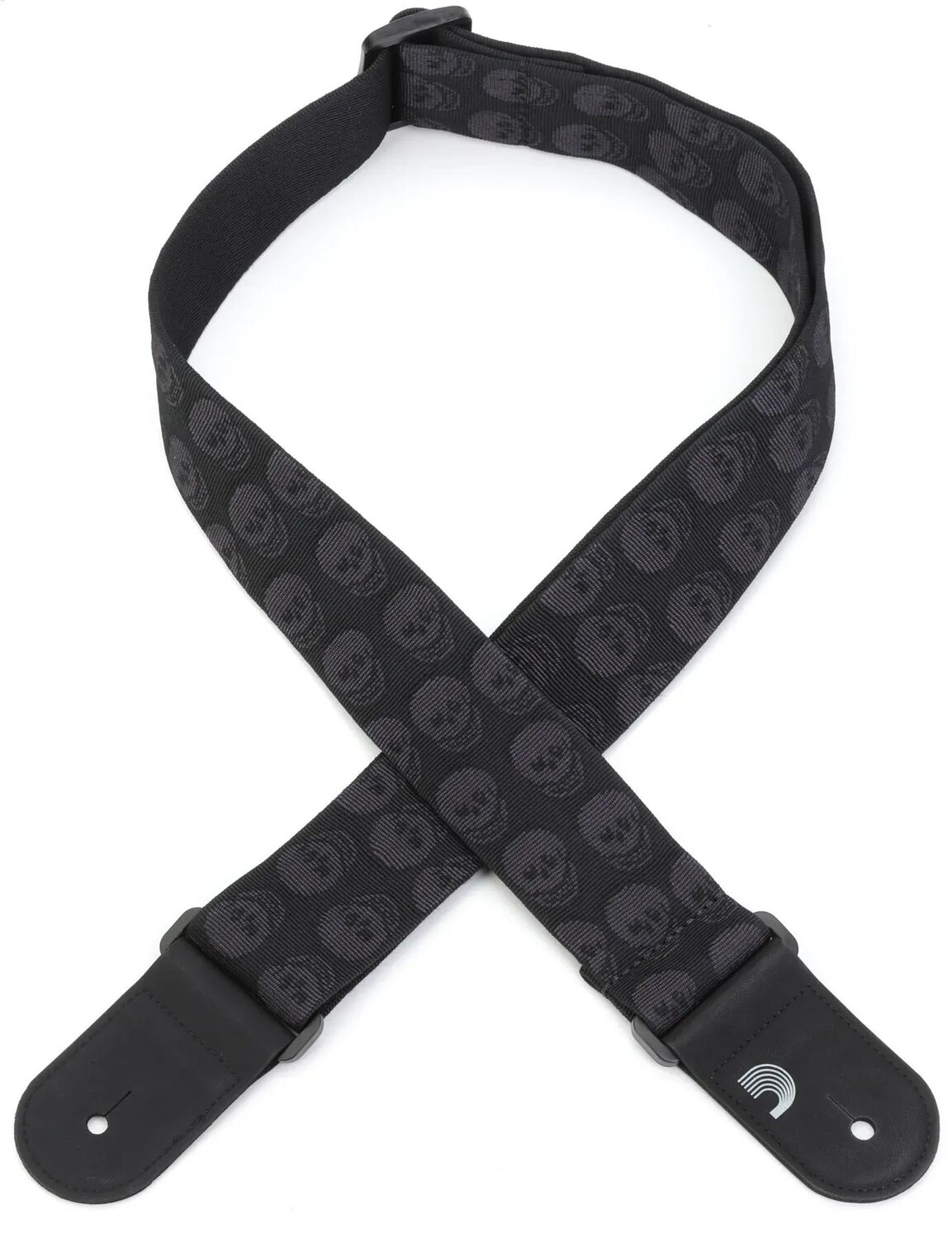 

Тканый ремень для гитары D'Addario — черепа