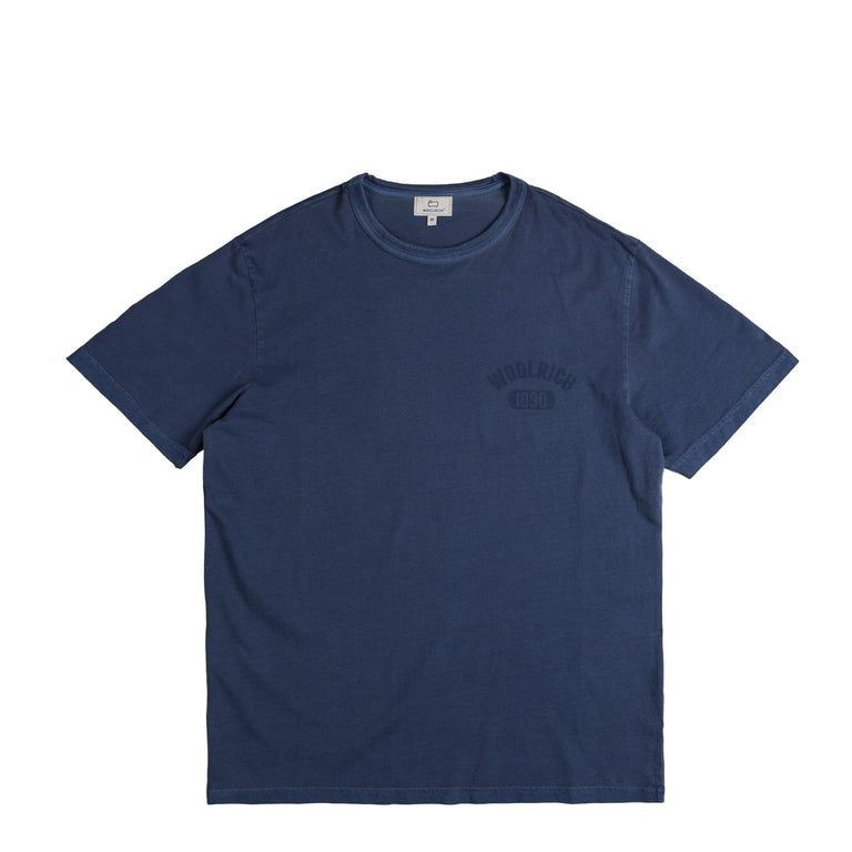 Футболка Garment Dyed Logo T-Shirt Woolrich, синий woolrich logo