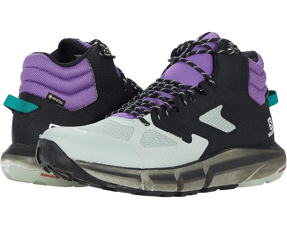 Походные ботинки Salomon Predict Hike Mid GTX, цвет Black/Aqua Gray/Royal Lilac