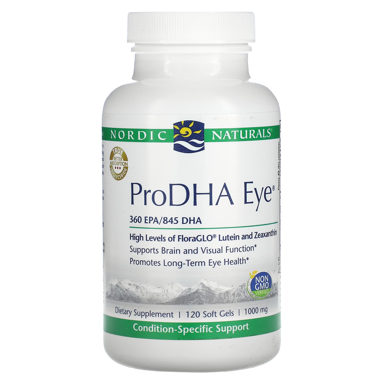 

ProDHA Eye, добавка для здоровья глаз, 1000 мг, 120 мягких таблеток, Nordic Naturals