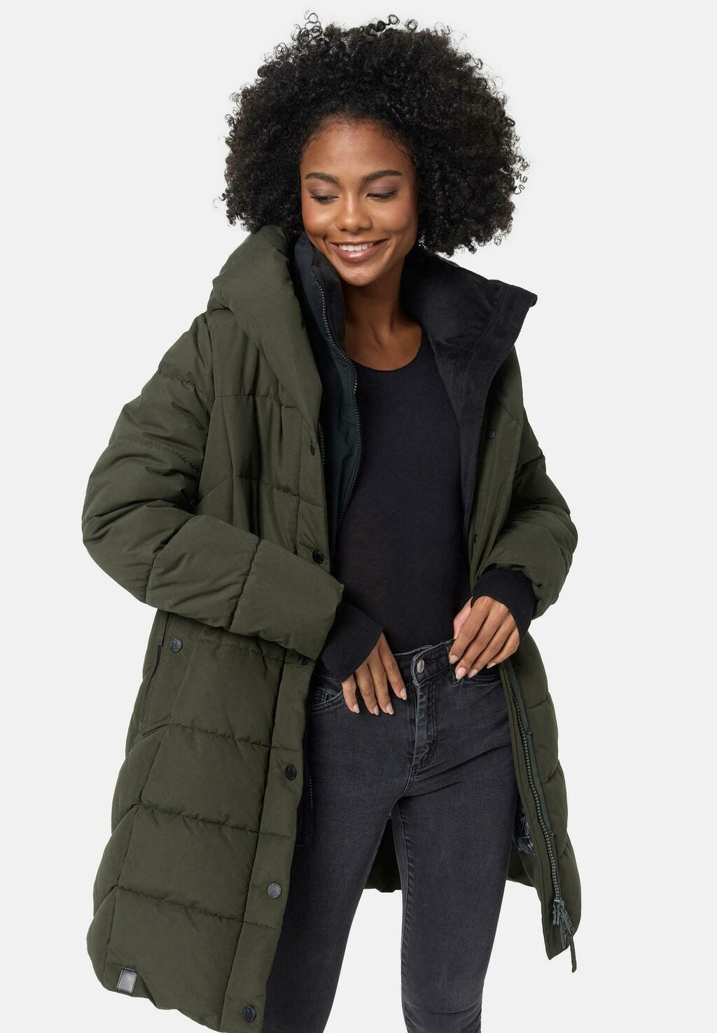 

Зимнее пальто Knutschilein Navahoo, цвет dark olive