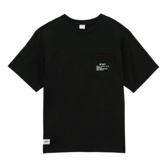 Футболка Vans x WTAPS Logo T-Shirt 'Black', черный