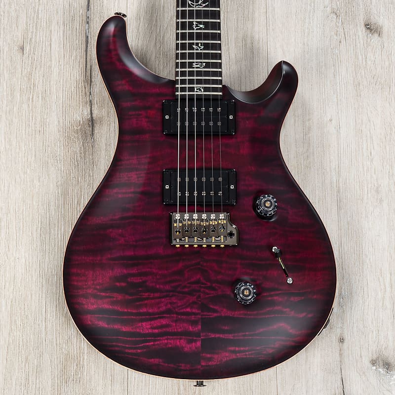 Электрогитара PRS Paul Reed Smith Wood Library Custom 24 Guitar, African Blackwood, Quilt Maple Top, Angry Larry