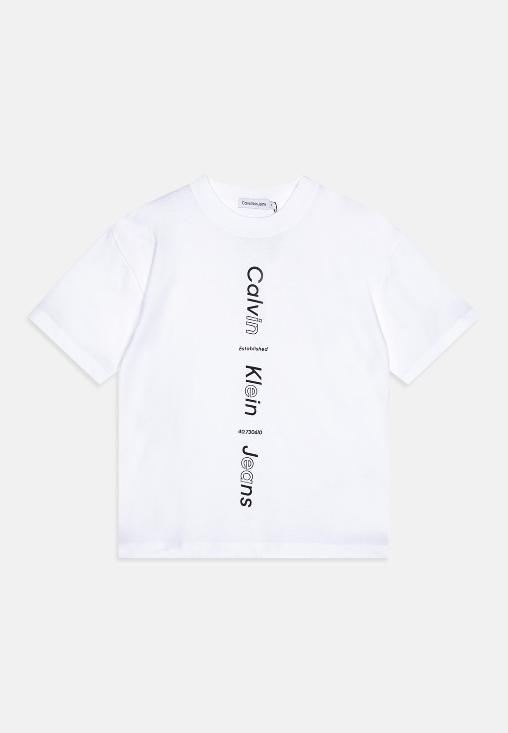 Футболка с принтом MAXI LOGO Calvin Klein Jeans, цвет bright white футболка с принтом scattered logo calvin klein jeans plus цвет white