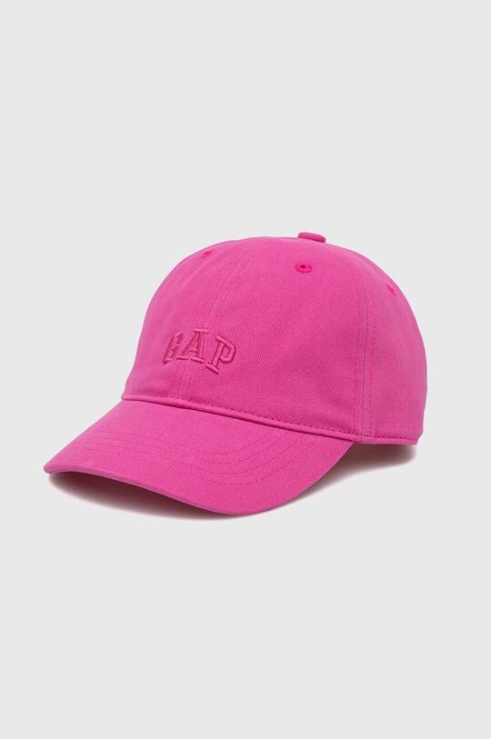 

Детская хлопковая бейсболка GAP, розовый