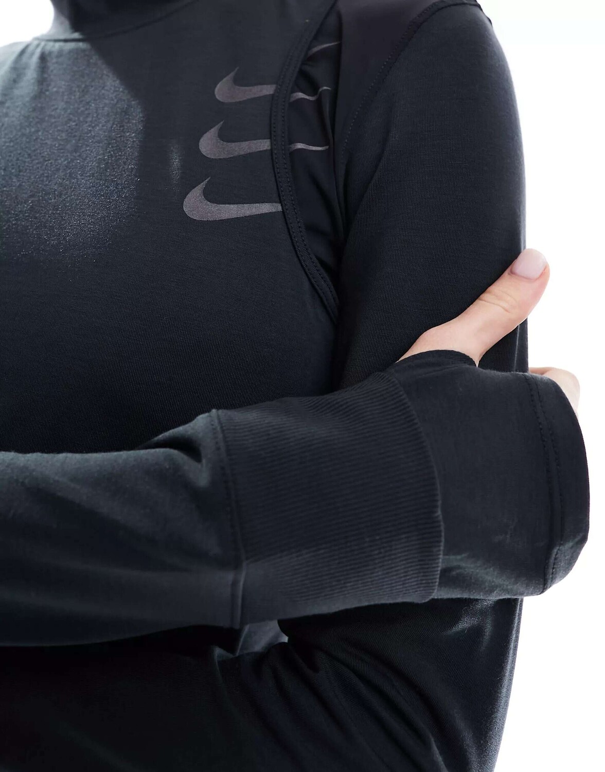 

Черный топ с длинными рукавами Nike Run Division Dri-Fit