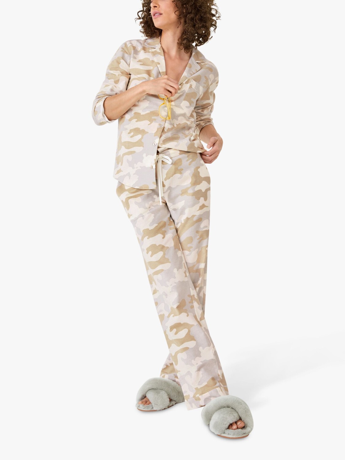 

hush Пижамный комплект Joy Camo из фланели из органического хлопка, разноцветный