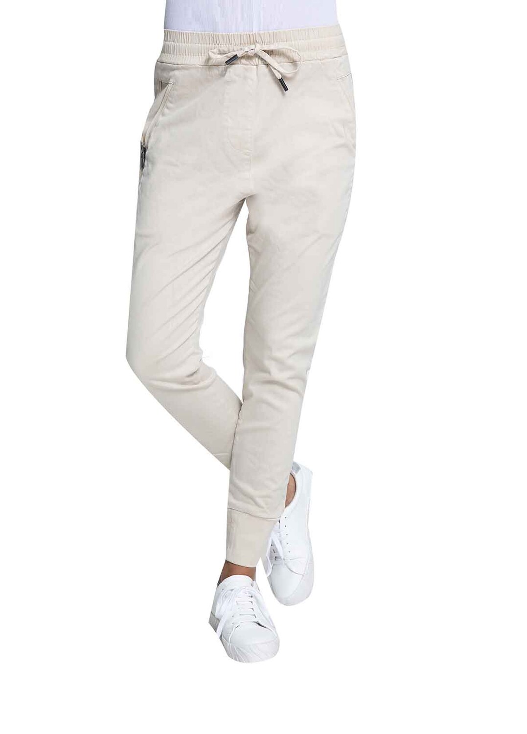 

Брюки ZHRILL Damen Jogger Pants Fabia Sand, натуральный