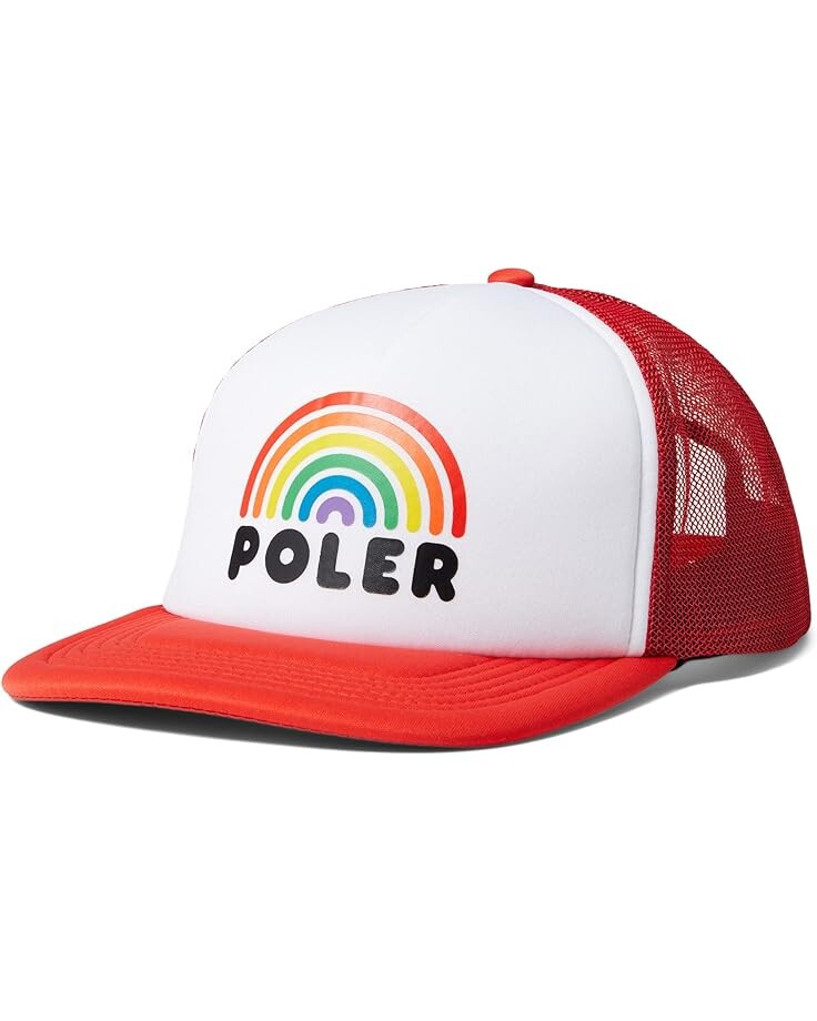

Бейсболка Poler Rainbow Trucker, красный