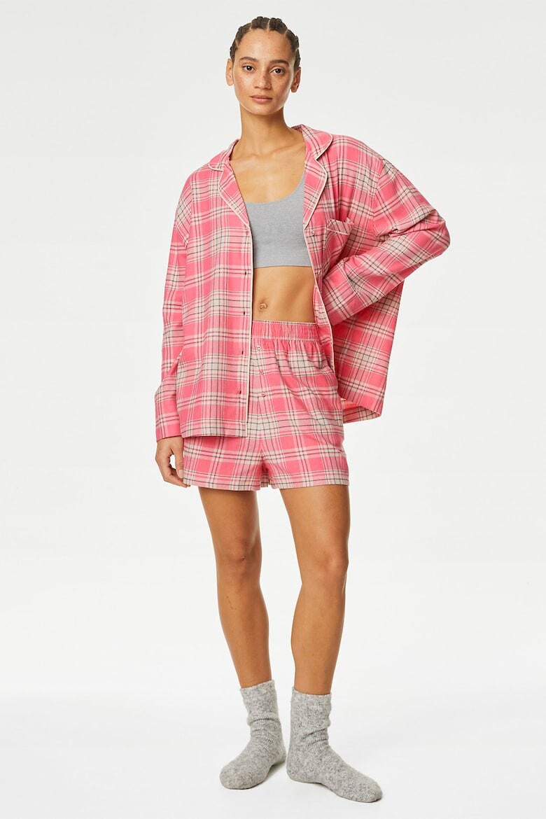 

Короткие пижамные штаны в клетку Marks & Spencer, розовый
