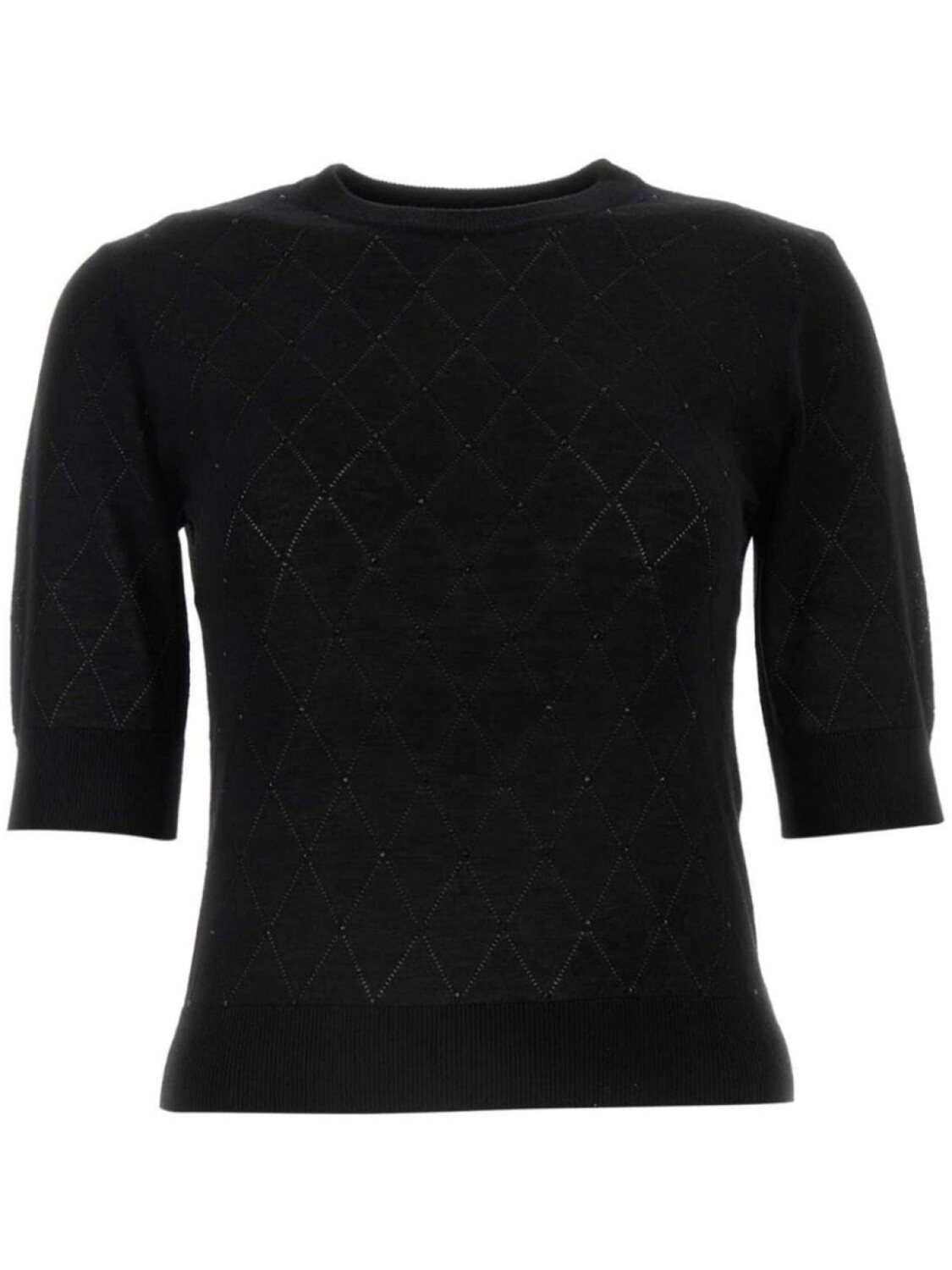 

Max Mara патрик вязаный топ, черный