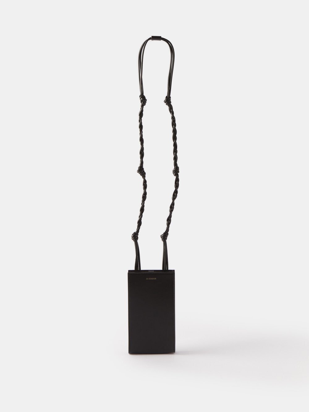 

Кожаный чехол для телефона tangle через плечо Jil Sander, черный