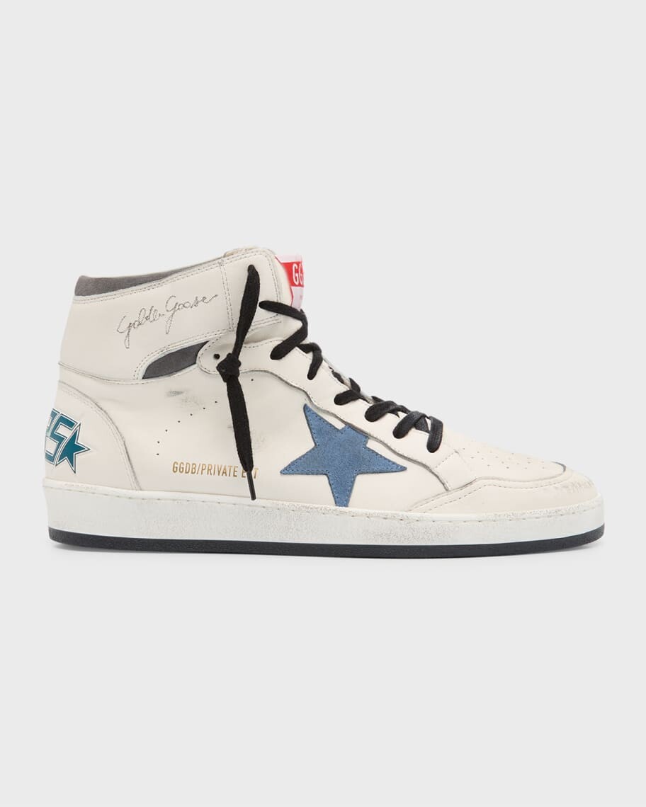 

Мужские кожаные высокие кеды Skystar Golden Goose