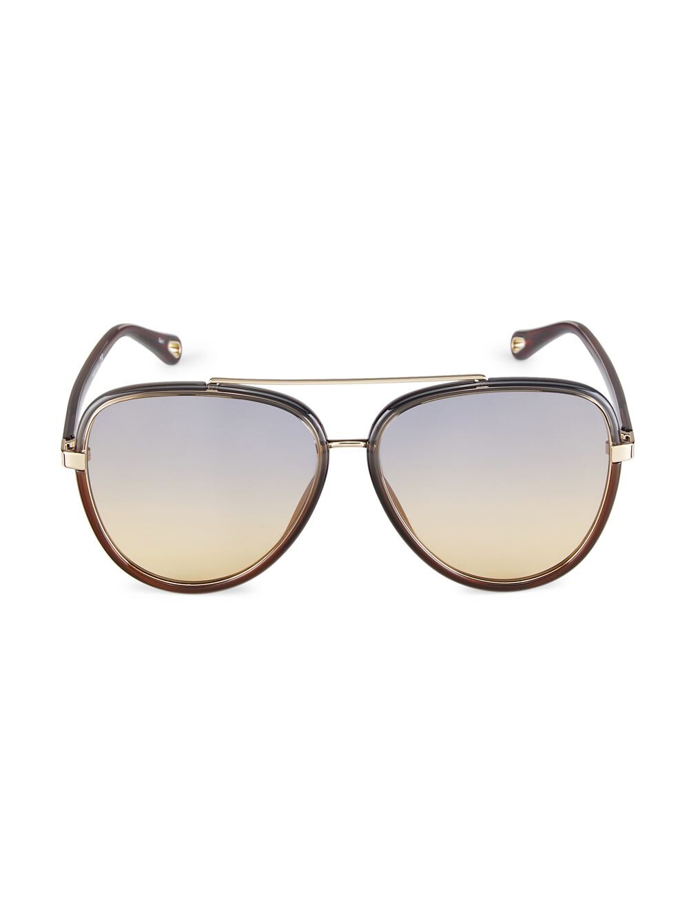 

Солнцезащитные очки-пилоты Franky Bio Injection 58MM Chloé, серый