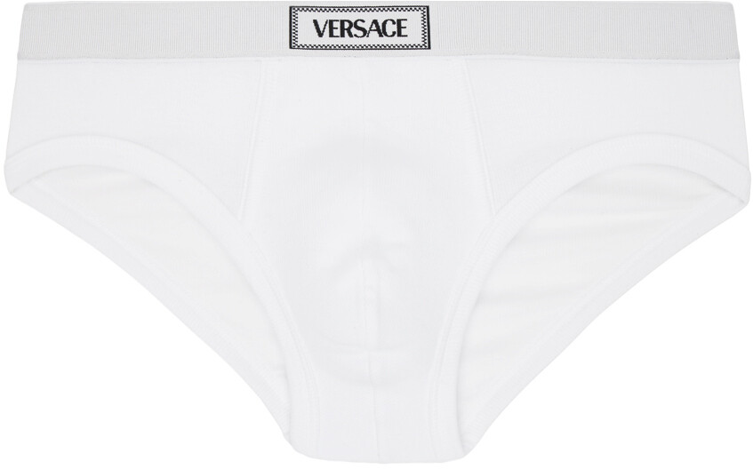 

Белые трусы в стиле 90-х Versace Underwear