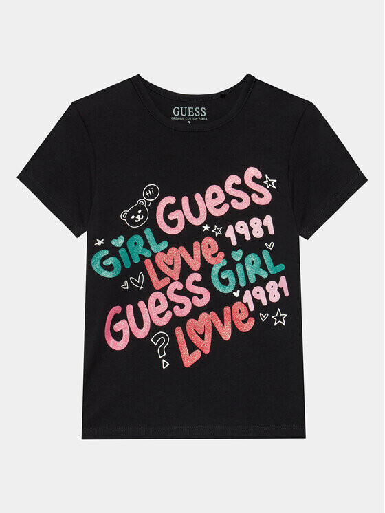 

Футболка стандартного кроя Guess, черный