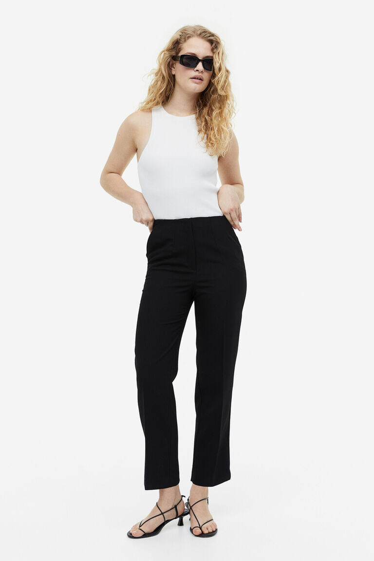 

Зауженные брюки H&M, черный
