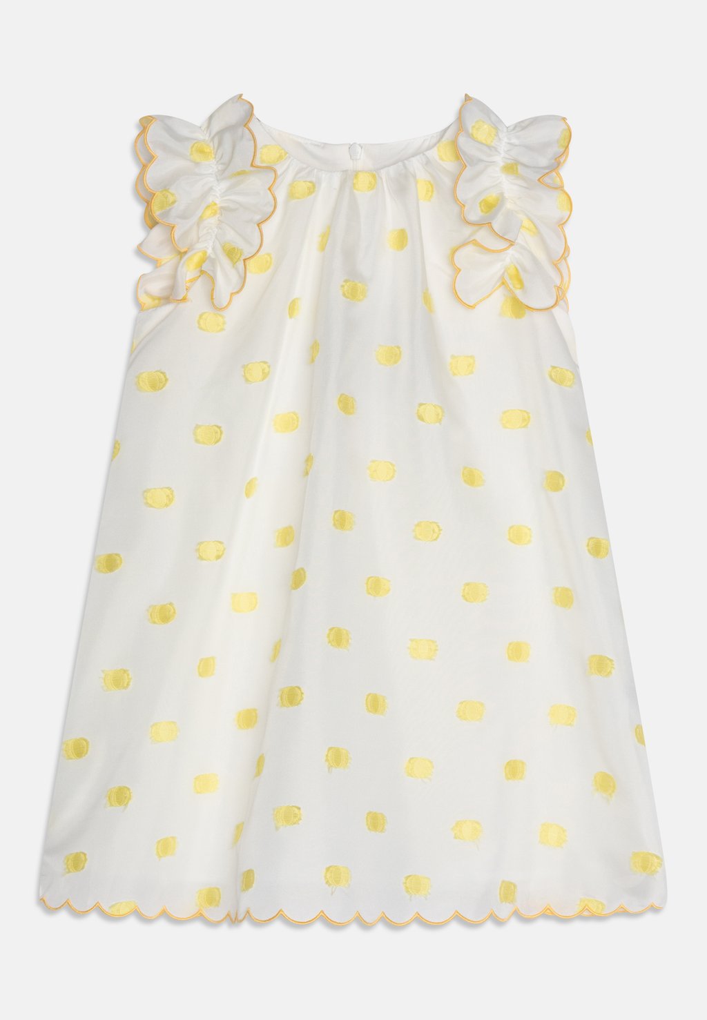цена Коктейльное/праздничное платье DRESS Stella McCartney Kids, цвет ivory/yellow