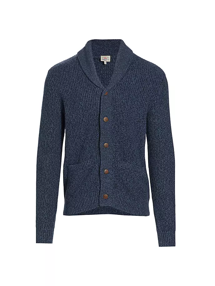 

Кардиган из мелованного хлопка Faherty Brand, цвет navy night