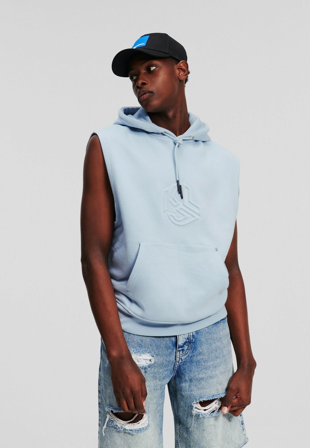 

Топ SLEEVELESS RELAXED Karl Lagerfeld Jeans, цвет blue fog
