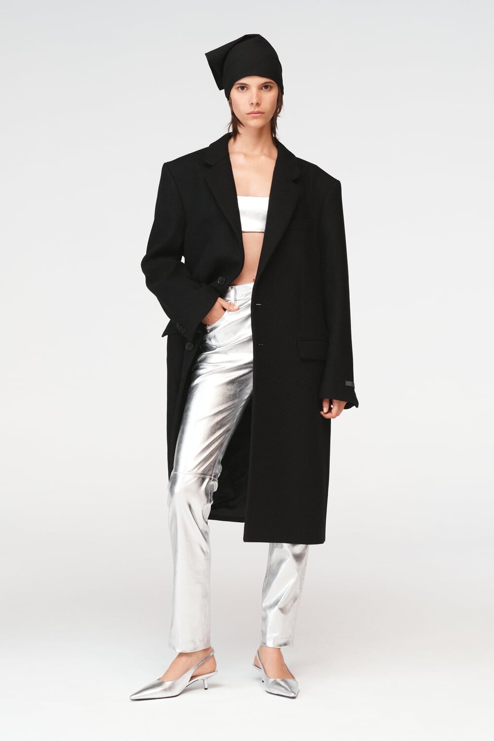 

Мужское пальто Стивена Мейзела ZARA, черный