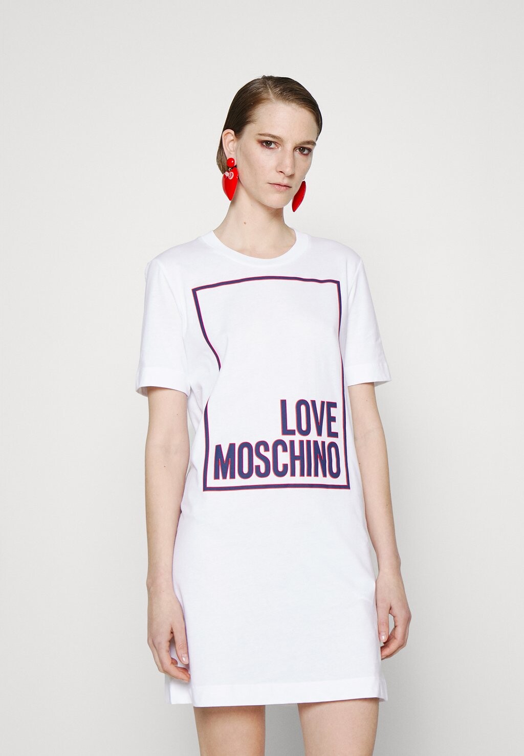 

Платье из джерси Love Moschino, белый