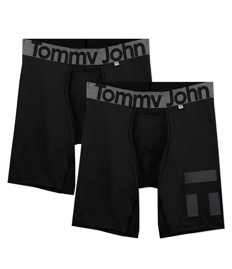 

Томми Джон 6 Inseam 360 Sport Hammock Pouch (2 пары трусов-боксеров) Tommy John, черный