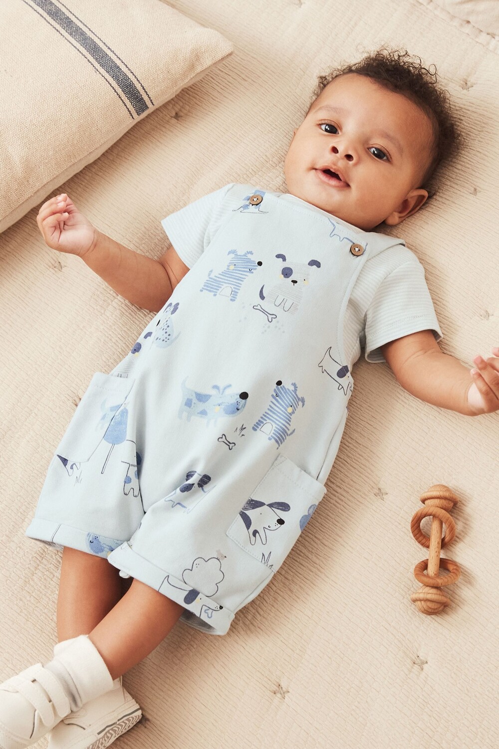 

Короткие комбинезоны и боди из джерси (от 0 месяцев до 3 лет) Next, синий