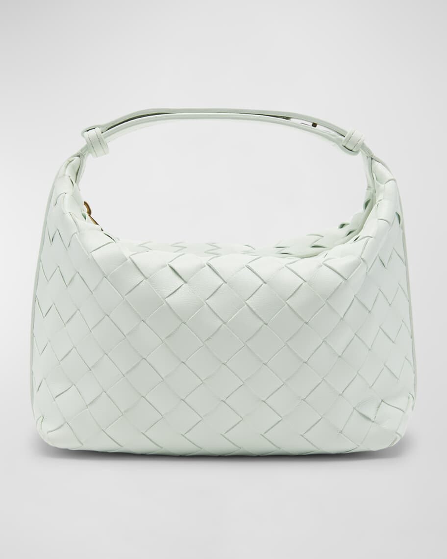 

Маленькая кожаная сумка через плечо Wallace Intrecciato Bottega Veneta