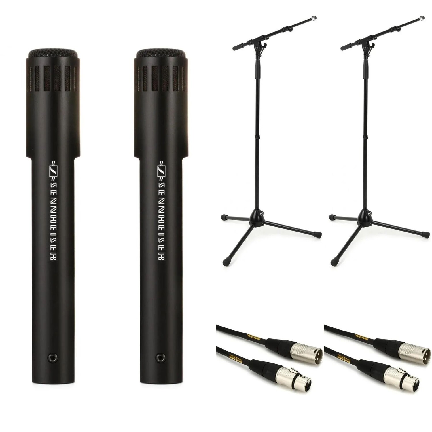 

Комплект конденсаторного микрофона Sennheiser MKH 50 с малой диафрагмой, подставками и кабелями