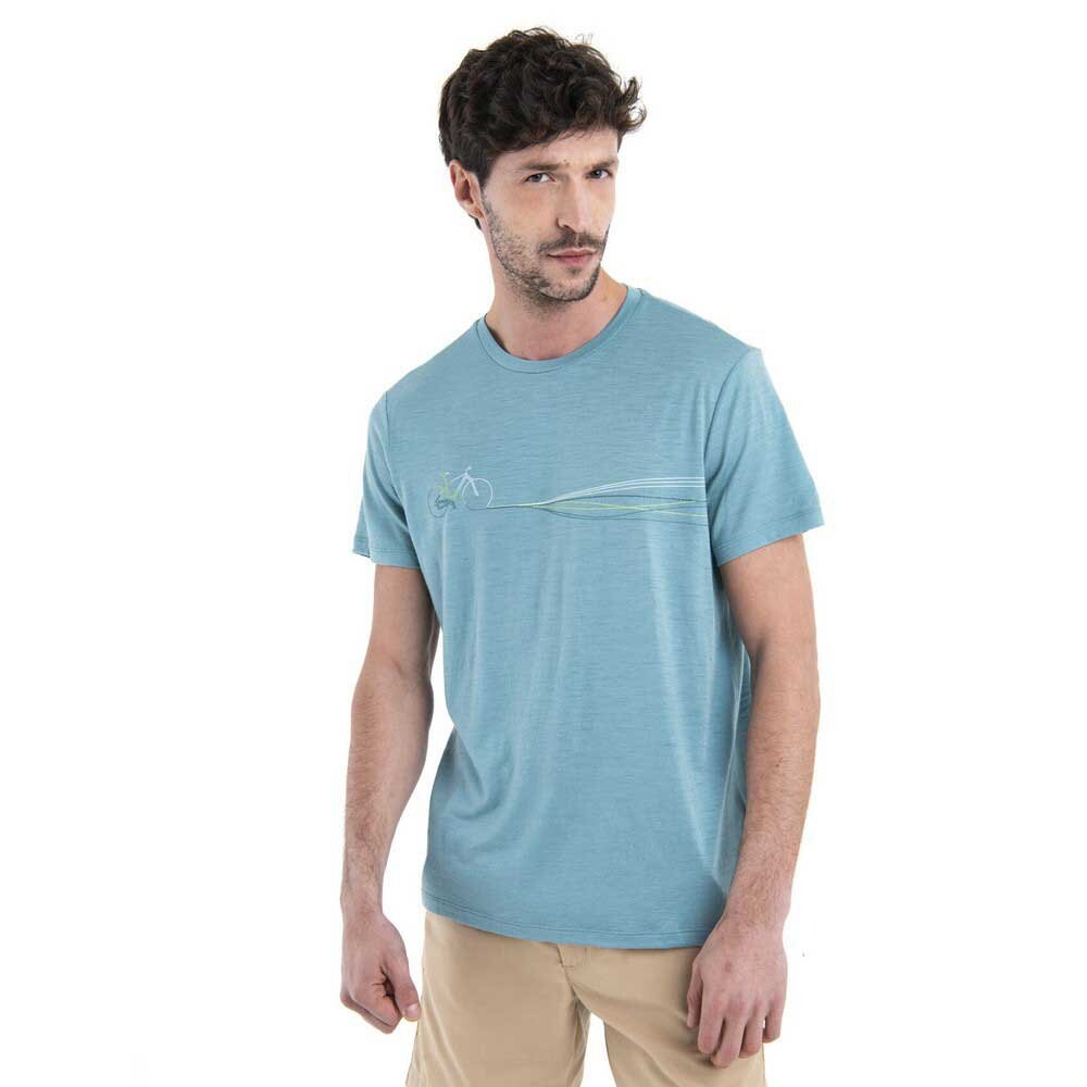 

Футболка с коротким рукавом Icebreaker Merino 150 Tech Lite III Cadence Paths, синий