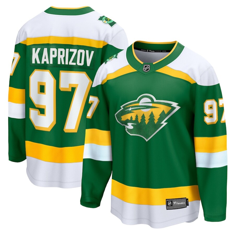 

Джерси Fanatics Branded Minnesota Wild, зеленый
