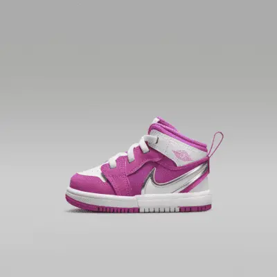 

Кроссовки Jordan 1 Mid RM EasyOn, цвет Fire Pink/White