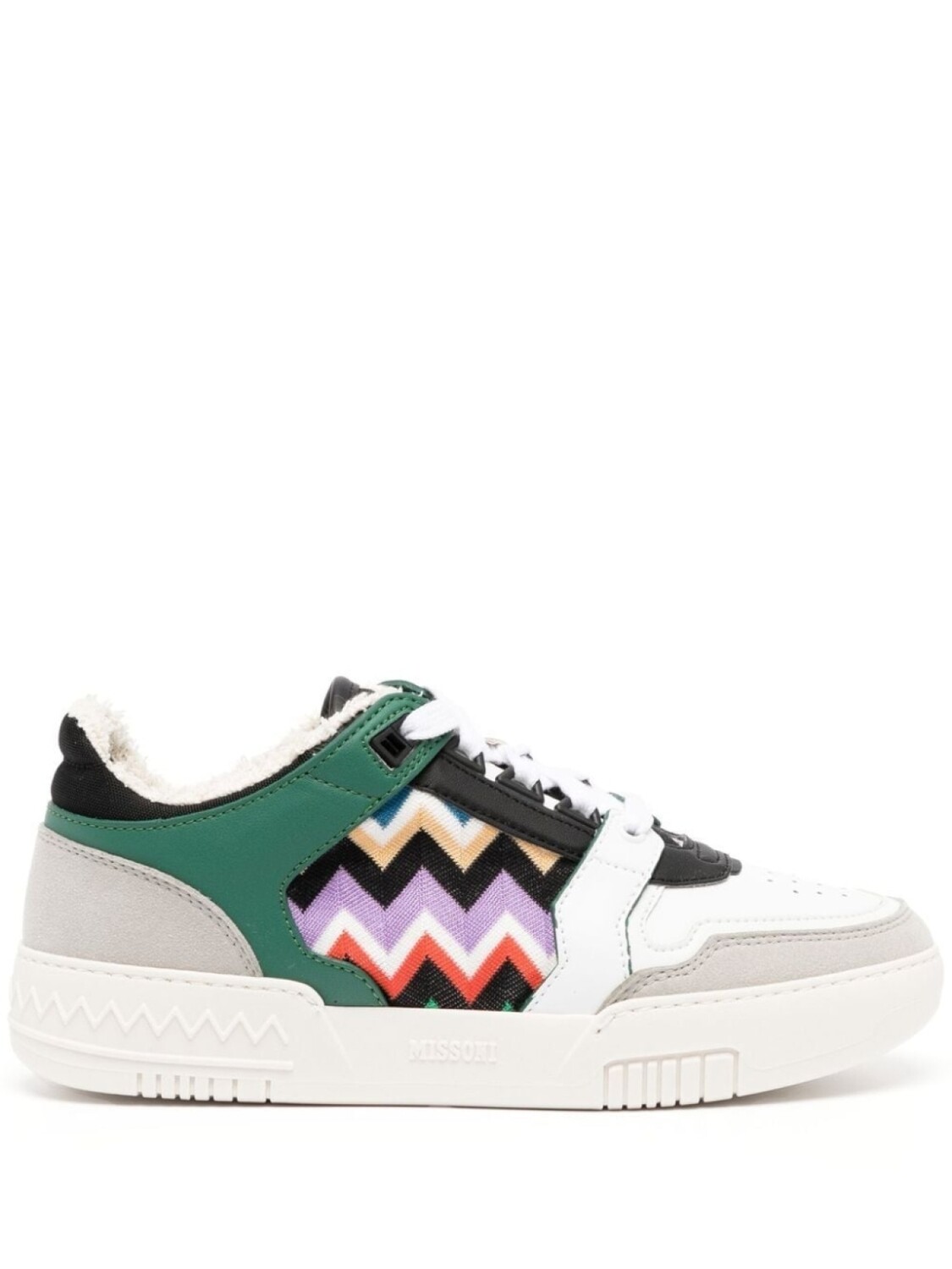 

Missoni кроссовки со вставками и узором зигзаг, белый