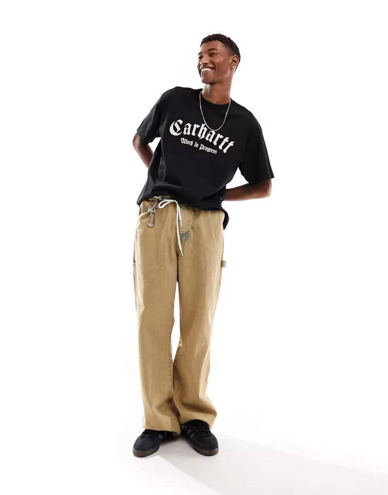 

Черная футболка с ониксом Carhartt WIP