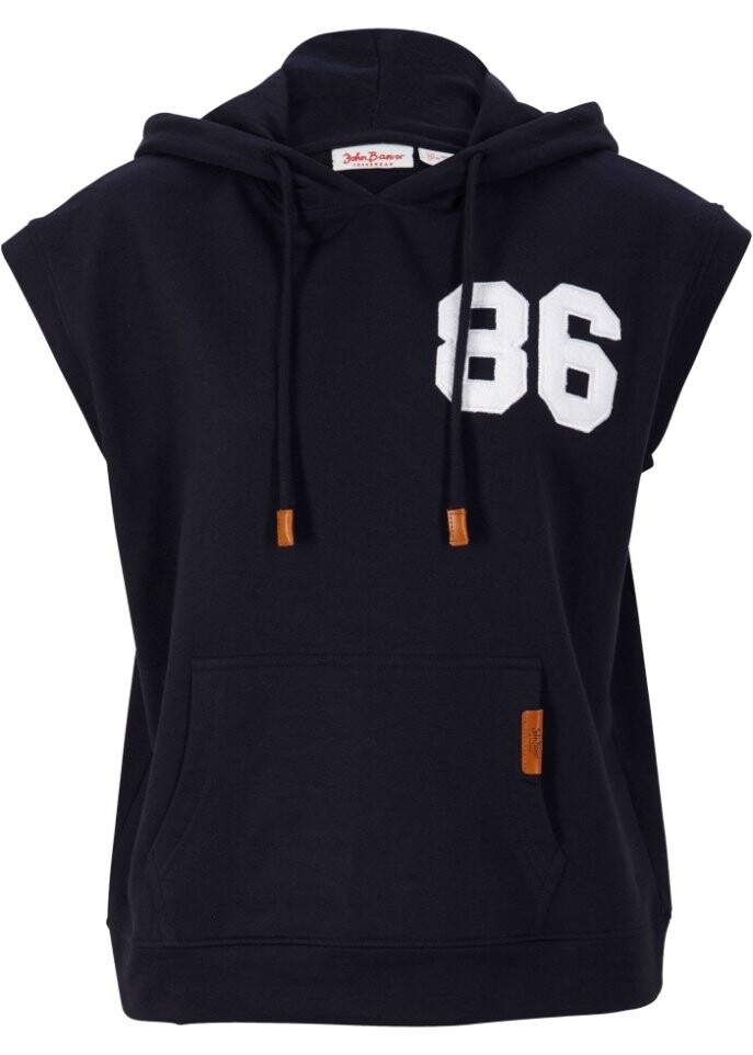 

Толстовка без рукавов с капюшоном John Baner Jeanswear, синий