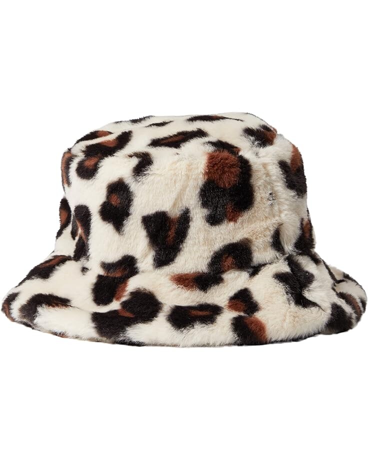 

Панама Badgley Mischka Leopard Bucket Hat, цвет White Leopard