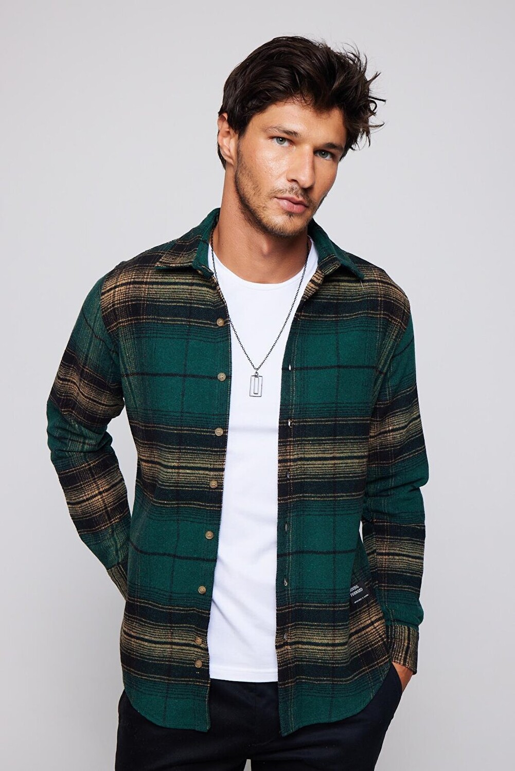 

Мужская рубашка узкого кроя в клетку Lumberjack Slim Fit TUDORS, смешанный