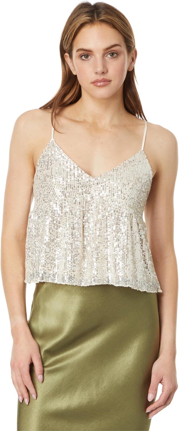 

Топ Sequin Mini Top Lucky Brand, цвет Champagne