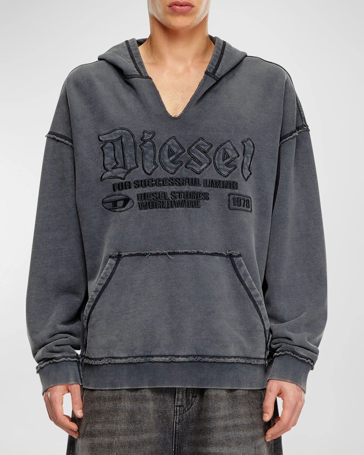 

Мужская толстовка S-Boxt-Hood-Raw Diesel, цвет Black