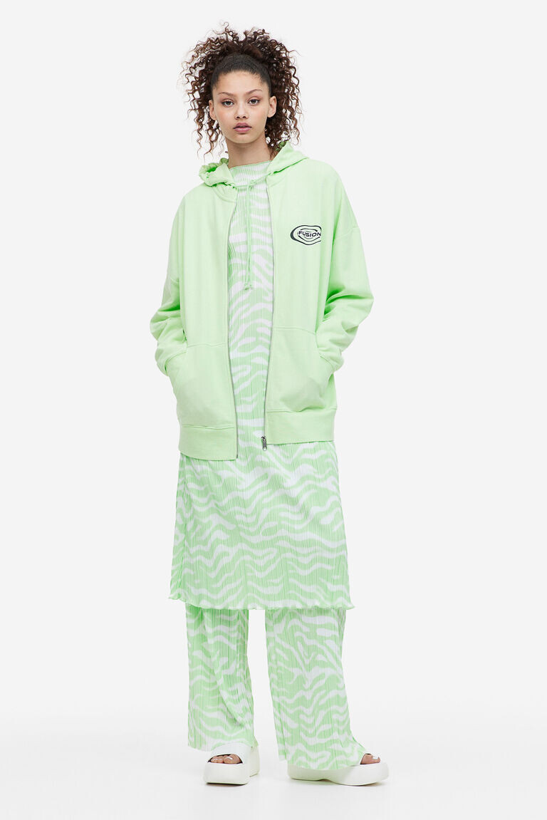 

Плиссированное платье H&M, зеленый