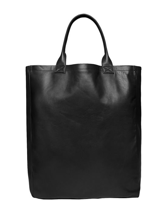 100% кожаная сумка 8 by YOOX, черный женская сумка клатч из натуральной кожи с металлическим украшением