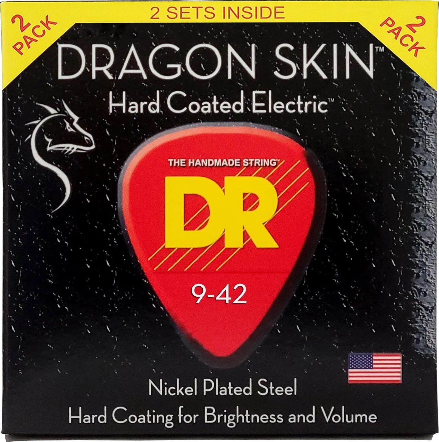 

Струны для электрогитары DR Strings DSE-2/9 Dragon Skin K3 с покрытием — .009-.042 Light (2 шт.)