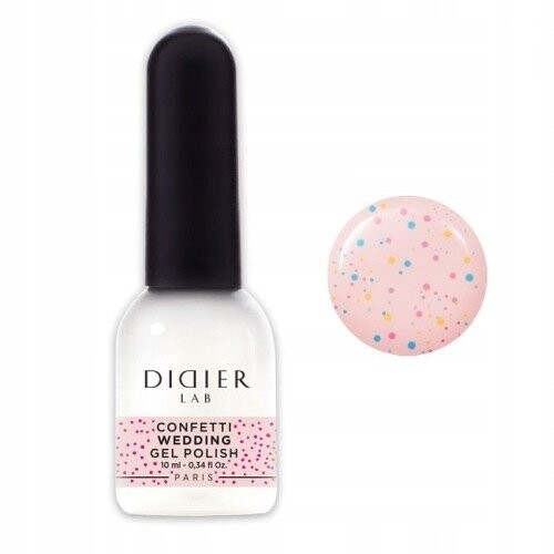 

Гибридный лак для ногтей, 10 мл Didier, Lab Confetti Wedding