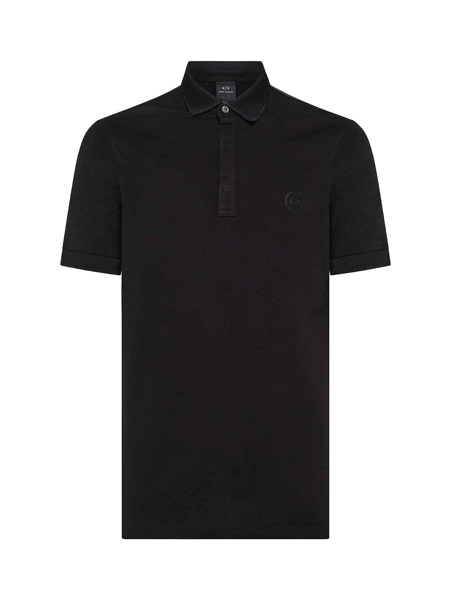 Рубашка-поло стрейч Armani Exchange, черный