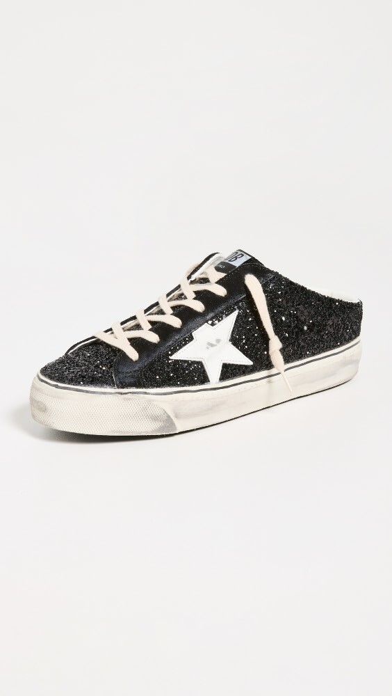 

Кроссовки Golden Goose Super-Star Sabot Vce Glitter Upper Suede Lacing Bio Based Star, черный